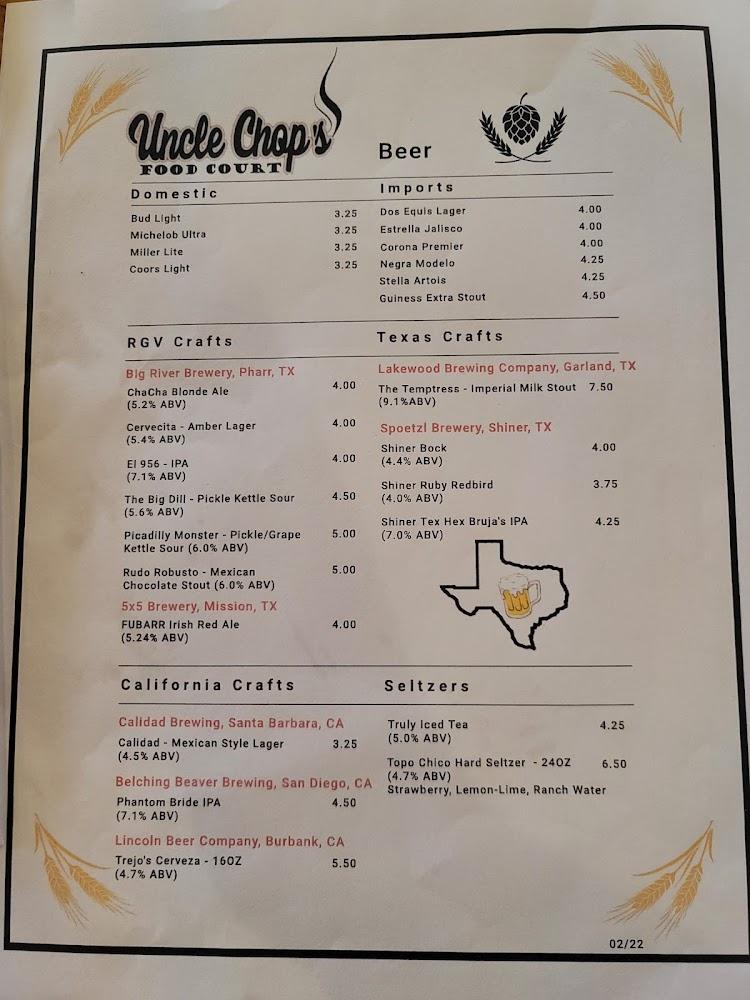 Uncle Chops Food Court Menu image 4